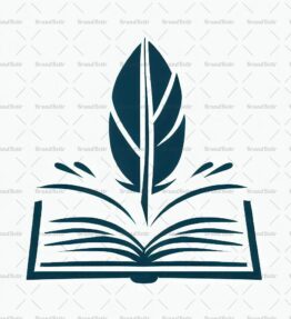 Offenes Buch und Feder